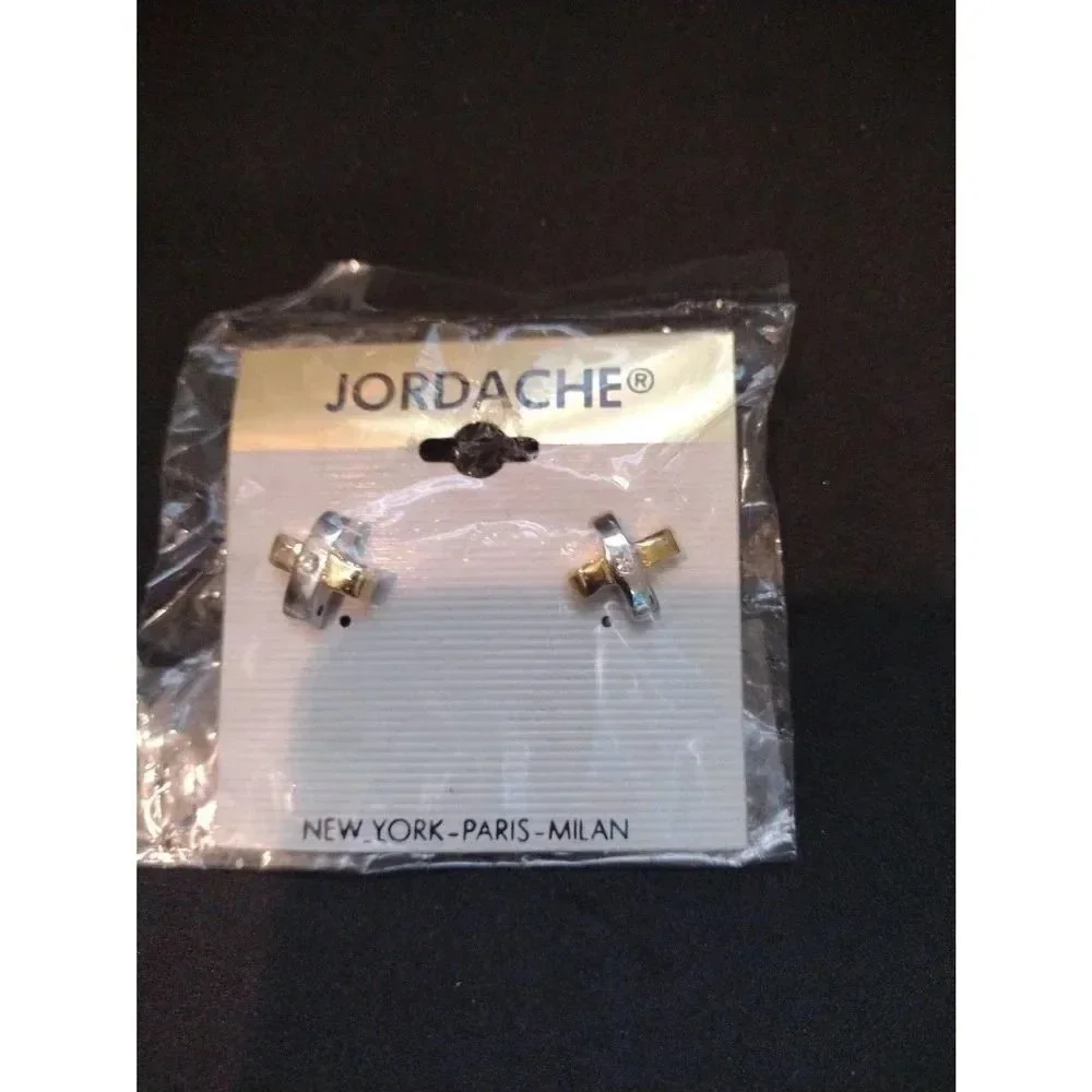 Lot of three pairs of costume jewelry earrings